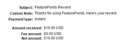 featurepoints payment proof