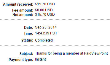 paidviewpoint payment proof